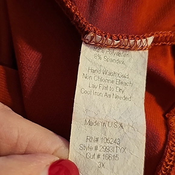 Hiatus Rust/Brown Cross-over Top - Picture 5 of 5